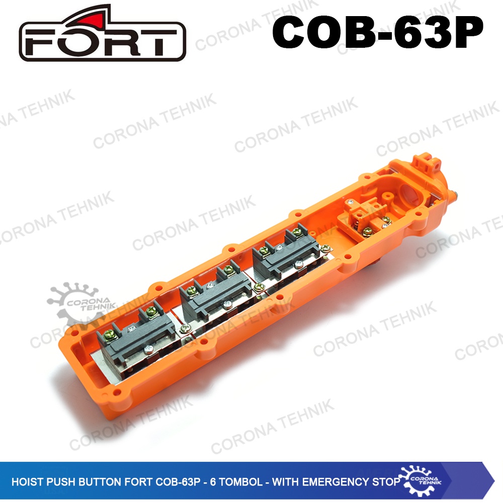 COB-63P - 6 Tombol - With Emergency Stop Hoist Push Button Fort