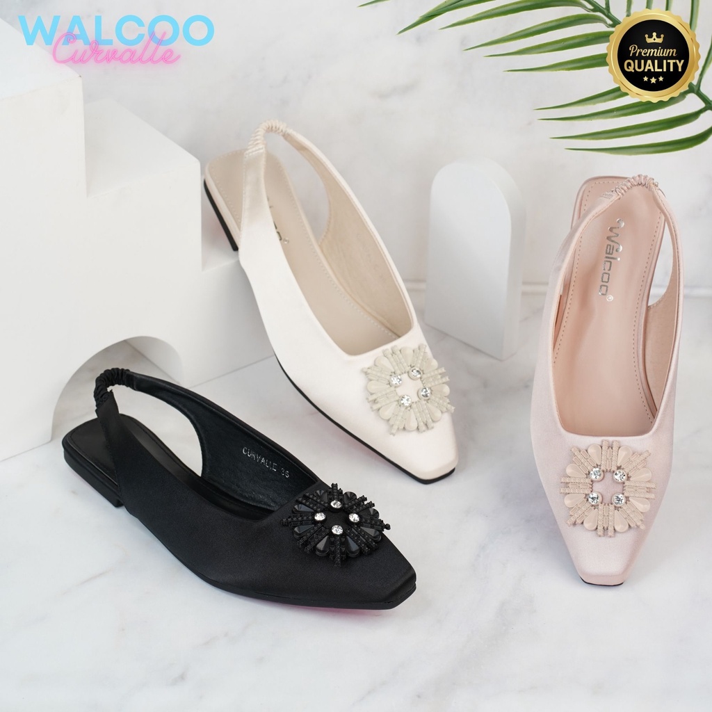 Walcoo Sepatu Wanita Balet Import CURVALLE