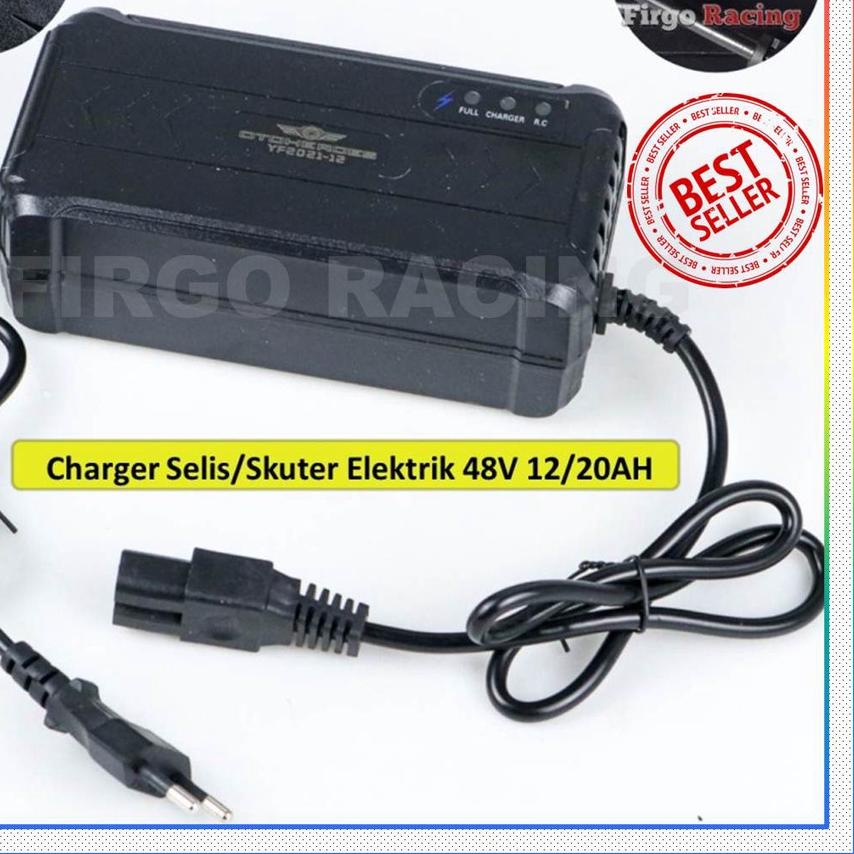 ✬ CHARGER SELIS SEPEDA LISTRIK SCOOTER LISTRIK 48V 12Ah/20Ah ▲