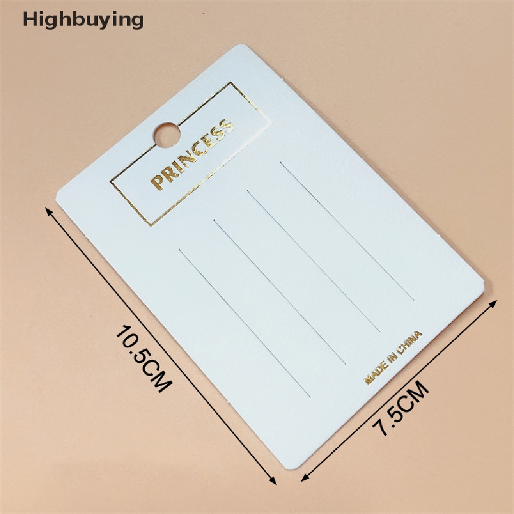 Hbid 50PCS Putih Awan hairpin card Trinket packaging display Rambut Kardus Klip Glory