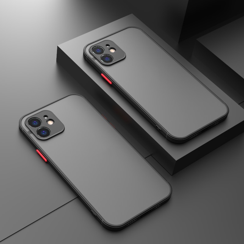 IPHONE Casing Ponsel Transparan Kompatibel Untuk Iphone11 12 13 Pro Xs Max X Xr7 8 Plus Perlindungan Kamera Shockproof Cover