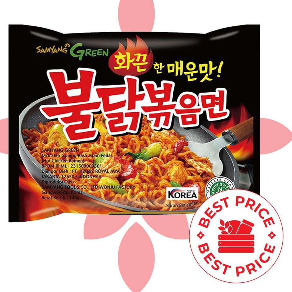 

ORIGINAL% SAMYANG - HOT CHICKEN RAMEN ORIGINAL - 140 GR (MIE INSTAN KOREA)