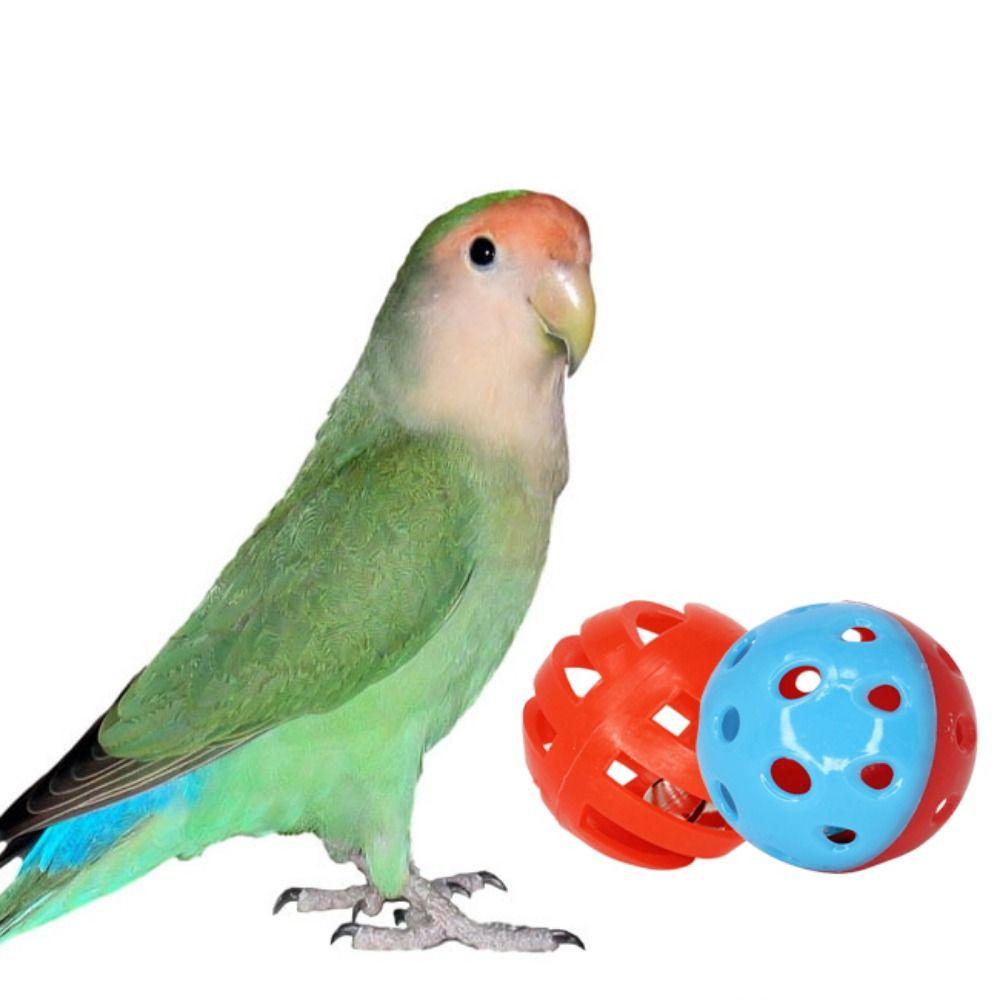 [Elegan] Mainan Kaki Burung Kreatif Warna-Warni Berongga Dengan Bell Suara Tahan Gigitan Nuri Mengunyah Mainan