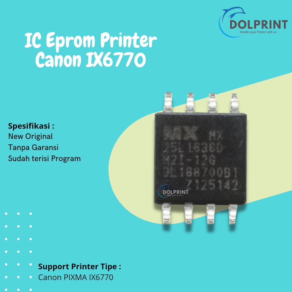 IC Eprom Canon IX6770, IC Eeprom Canon IX 6770, IC Counter 6770, Resetter Printer Canon IX6770