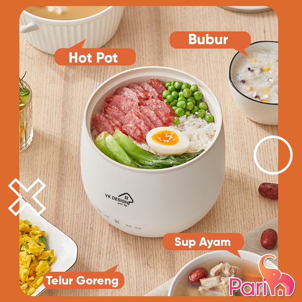 PARIM Panci Listrik / Magic Com Mini Rice Cooker Mini Penanak Nasi Multifungsi YK-805