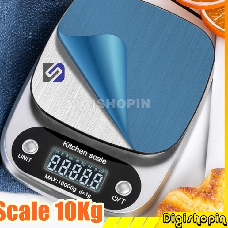 ➦ Timbangan Digital 10kg Akurasi 1g Timbangan Diet Digital Digipounds Timbangan Makanan Kue Roti Ado