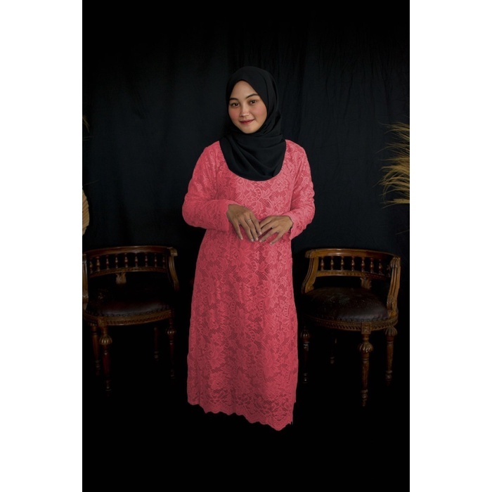 Blouse Brokat Baju Blus Long Tunik Luxury Ameera Baju Kondangan