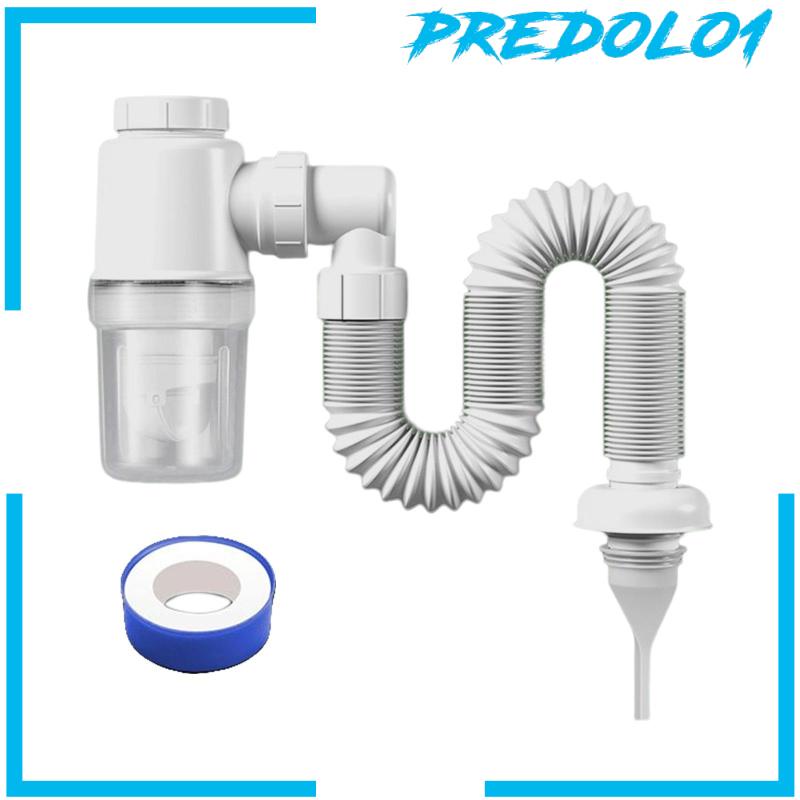 [Predolo1] Set Pipa Pembuangan Wastafel Profesional Tabung Drainase Accs Dapat Diperluas Untuk Rumah