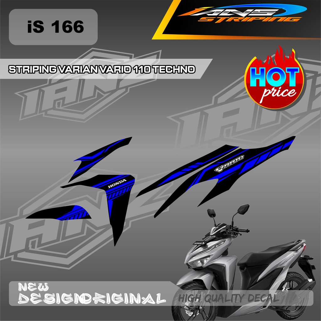 LIST DECAL STRIPING LIST VARIO TECHNO 110 OLD / HONDA VARIO TECHNO 110 MENGGUNKAN BAHAN BERKUALITAS /  TIDAK MUDAH PUDAR / DECAL KERETA VARIO TECHNO  IS166