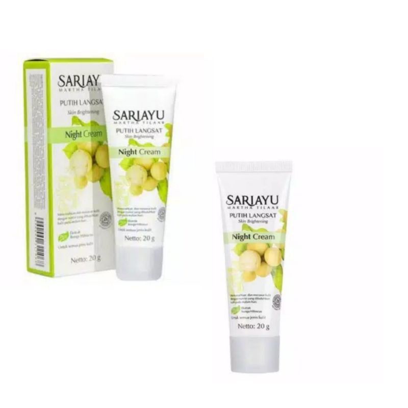 sariayu night cream putih langsat