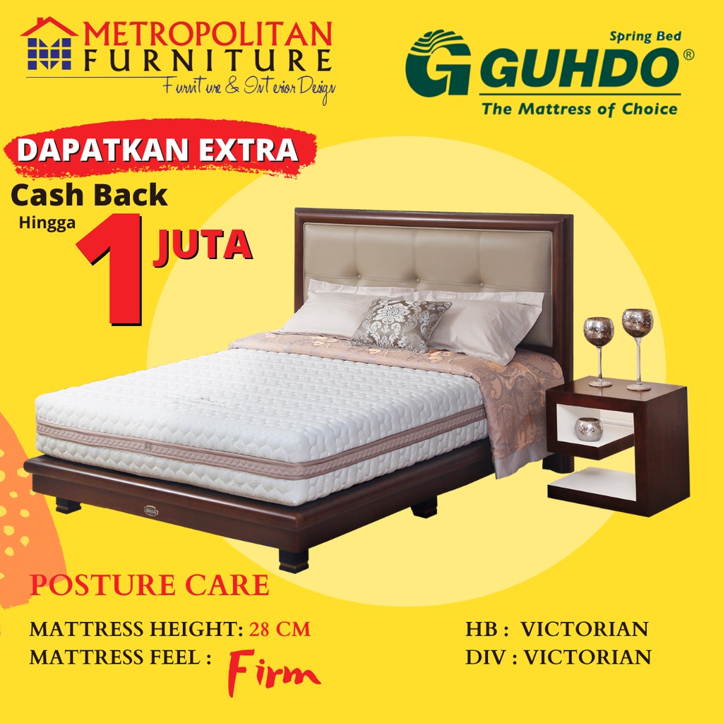 Kasur Springbed Guhdo Posture Care FULL SET Victorian Style