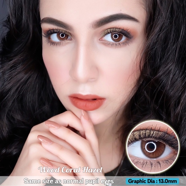 Soflens Princess Eos Wood Coral Hazel Normal