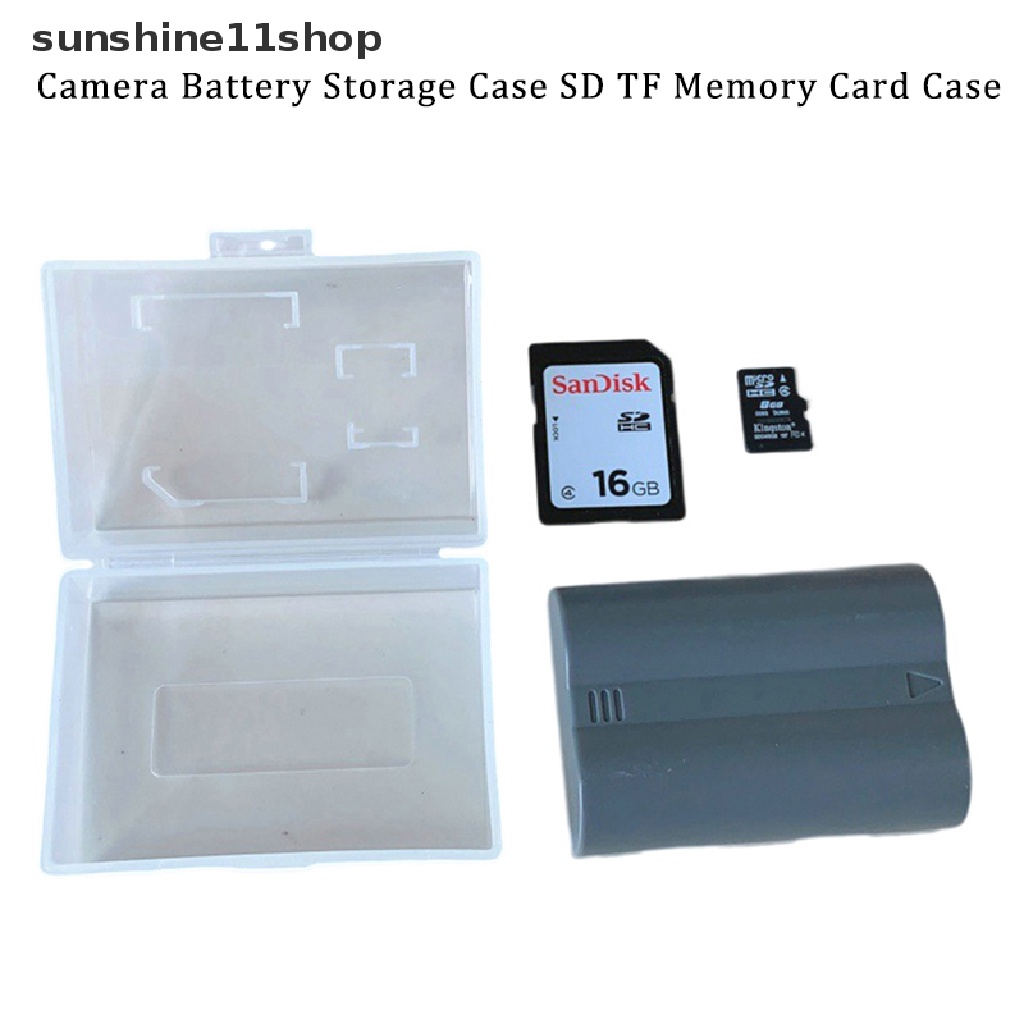 Sho Tempat Kotak Penyimpanan Memory Card Micro SD SDHC TF MS Transparan Hard Case N