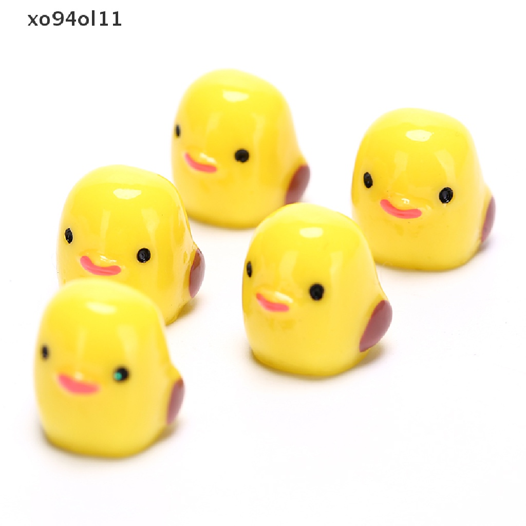 Xo Taman Miniatur Lucu Kartun anime Buatan Kecil Kuning Ayam Mikro Lanskap diy Kerajinan OL