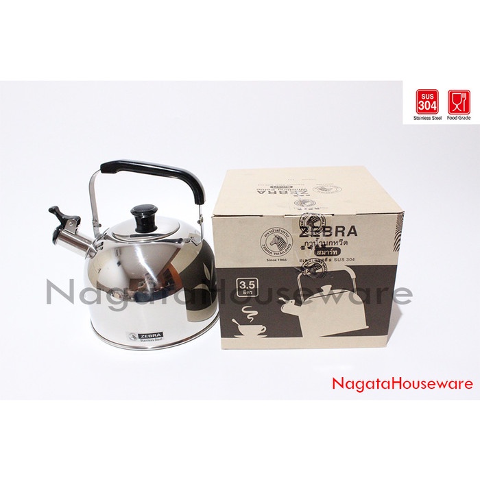 Terlaris Ceret Teko Siul Bunyi Stainless Whistlin Kettle Smart Zebra 113524 Teh