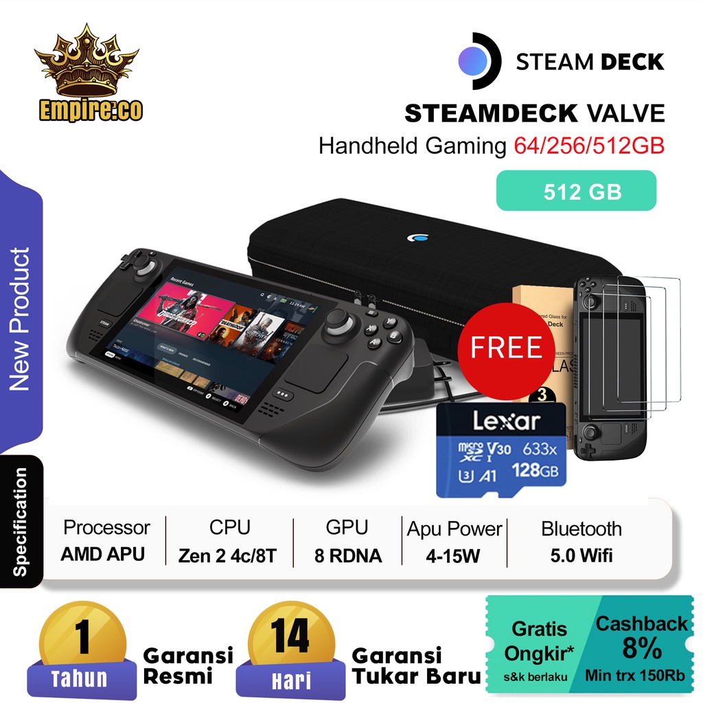 Steam Deck Valve 64GB 256GB 512GB Handheld Gaming