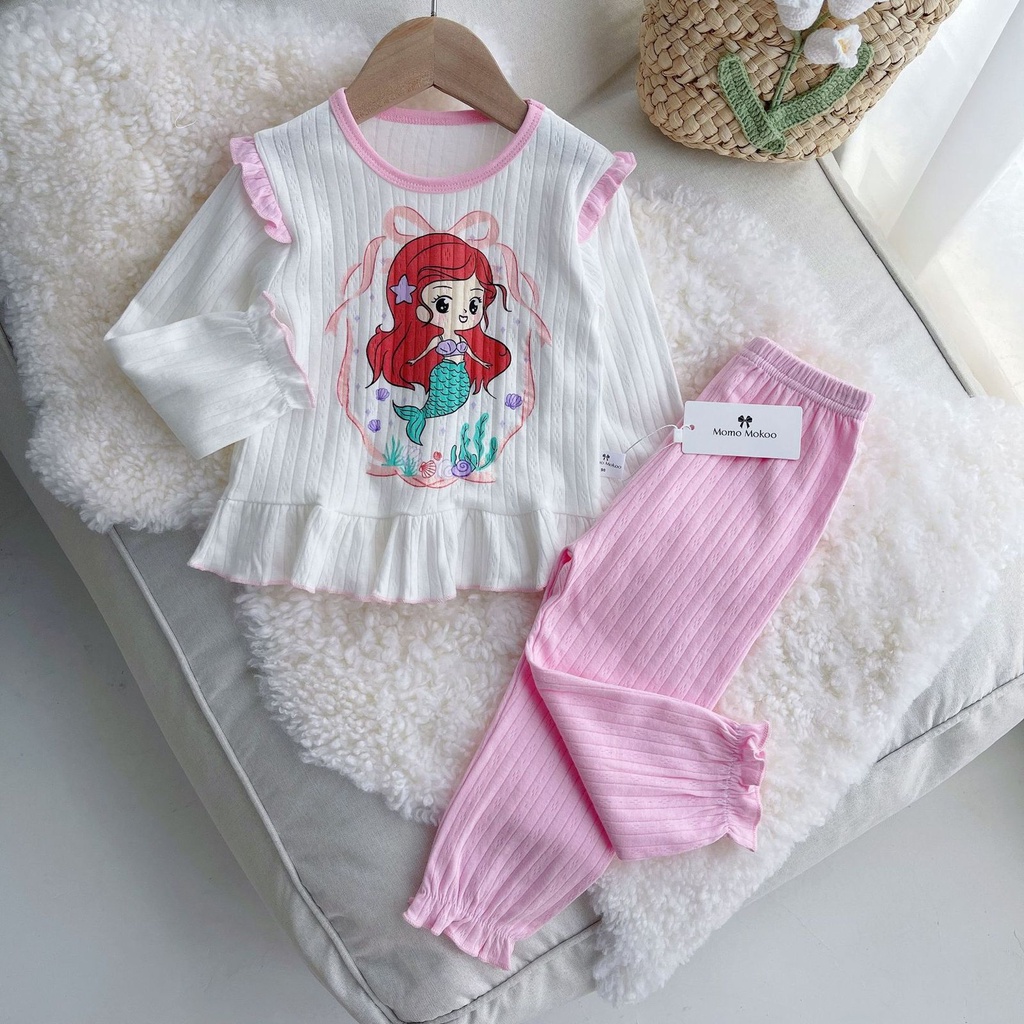 Setelan Piyama Import Renda Motif Princess