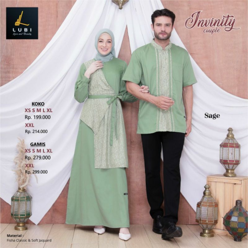 LUBI INVINITY COUPLE TERBARU GAMIS LUBI TERBARU
