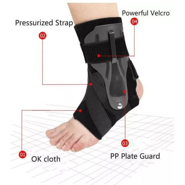 (COD) Ankle Support - Anti Cedera Ankle - Pelindung Ankle Kaki Anti Keseleo