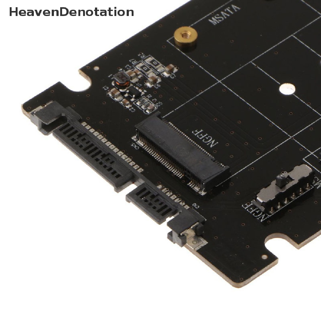 [HeavenDenotation] Msata Ssd Ke 2.5 ''SATA 6.0gps Adapter Converter Kartu Modul Papan Mini Pcie Ssd HDV