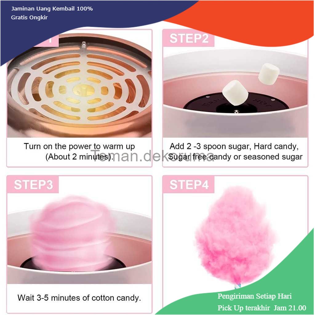 TD - GLS Fresh Delicious Mesin Arum Manis Permen Kapas Cotton Candy Maker - JK-MO6