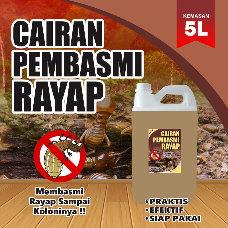 Cairan Pembasmi Rayap Ampuh kemasan jurigen 5 liter