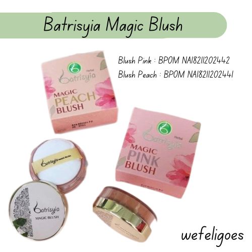 Batrisyia Magic Blush On / Perona Pipi / Blush On Pelengkap Make Up Pigmented