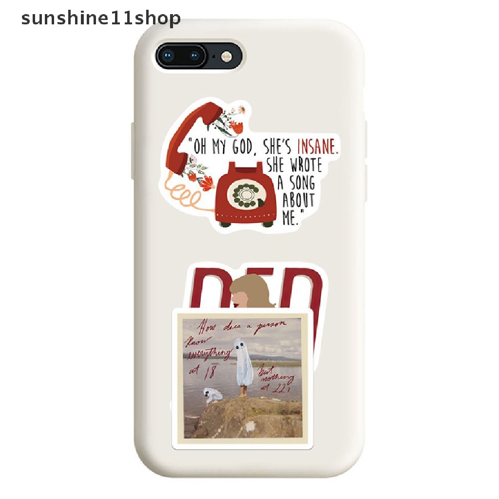 Sho 50PCS Campur Alison Swift Taylor Folk Song Stiker Laptop Gitar Skateboard Album Tahan Air Folklore Decal Sticker Pack Mainan Anak N