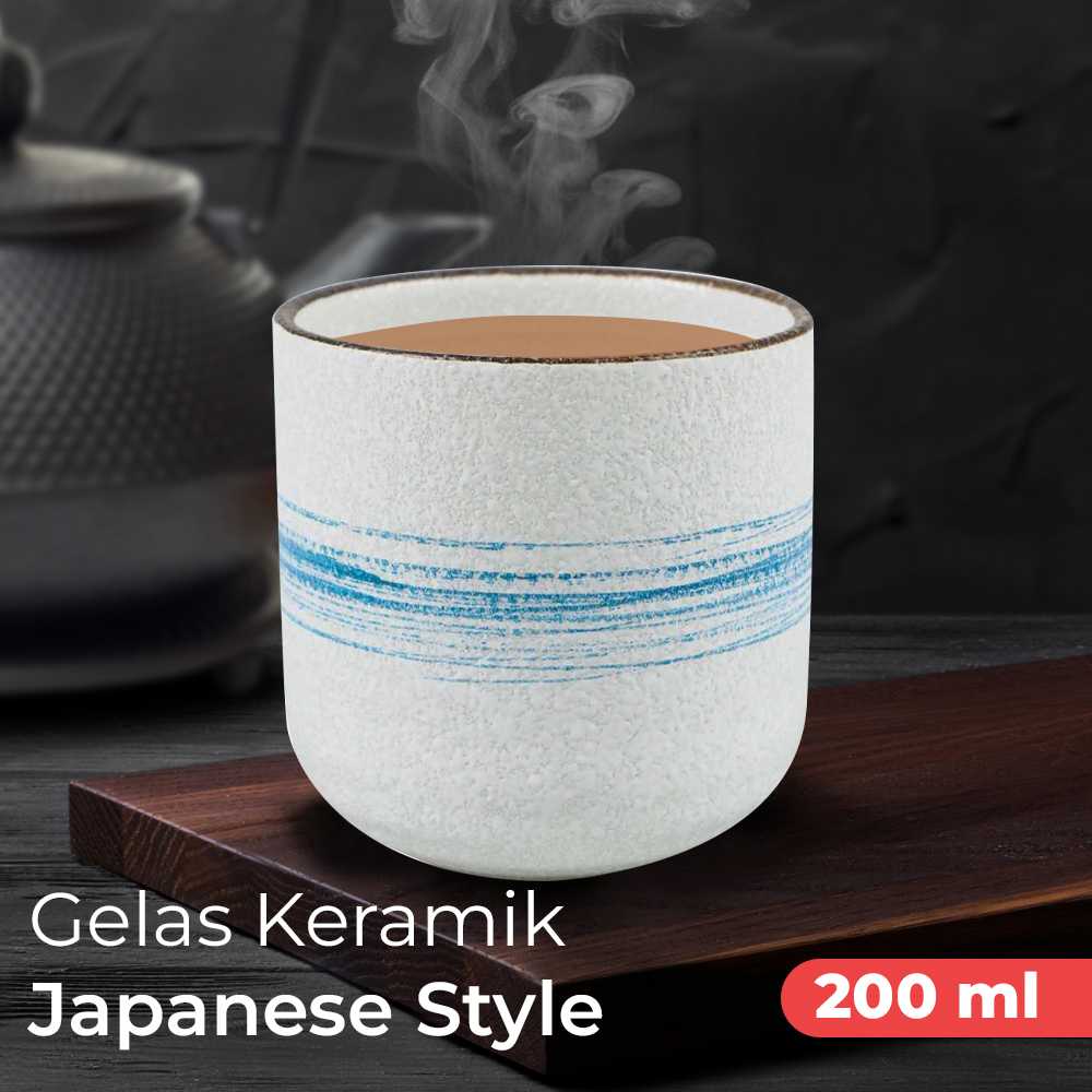 Cangkir Teh Keramik Japanese Style Ceramic Teacup 200 ml - EP024