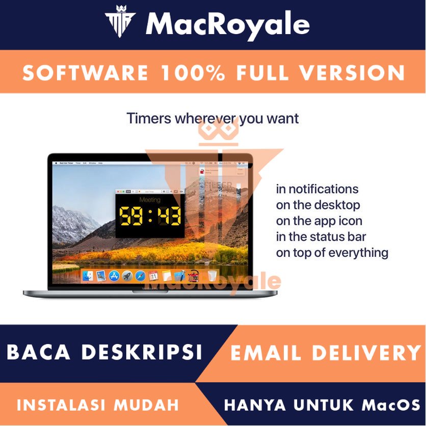 [MacOS] Timer RH PRO Full Version Lifetime Full Garansi