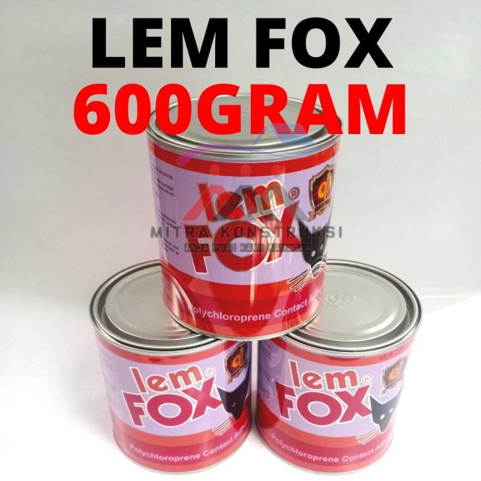 ~~~] Lem Fox Kuning 600 gr / lem serbaguna, sandal, sepatu, karpet