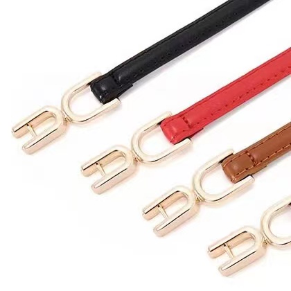 Ikat Pinggang Wanita Polos Thin Belt Korea Fashion Import - Ikat Pinggang Wanita Slim Casual