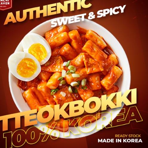 

♥ 400g Tteokbokki import Korea Frozen + Saus Asli Korea Makanan Korea Korean Food Topoki Tokpoki Tokpokki Tteokpokki Instant Halal tteokpokki tteokpoki tokboki ☉
