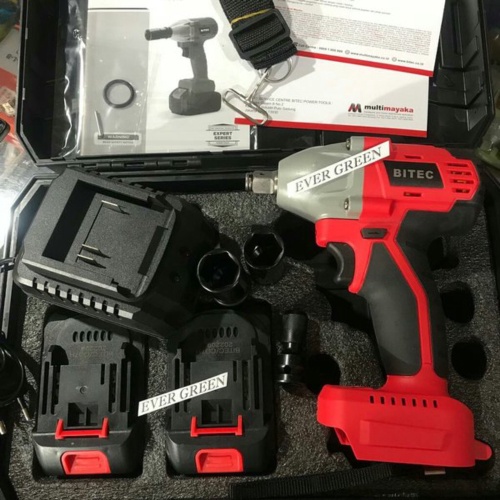 Jual BITEC Impact Cordless BIW R3250-NC / 21 Volt / HIGH TORSI 320 Nm / Mesin Bor dgn 2 pcs Baterai Cas - Alat Buka/Bongkar/Pasang BAUT MUR dan BAUT SEKRUP Limited