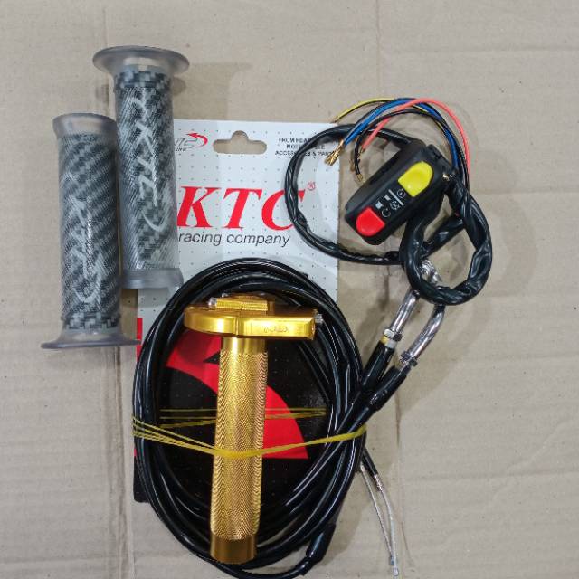 gas spontan KTC 2kabel gaspontan akai racing 2kabel gas  universal gas spontan variasi full cnc nmax ninja vixion vario cbr pcx aerox gsx