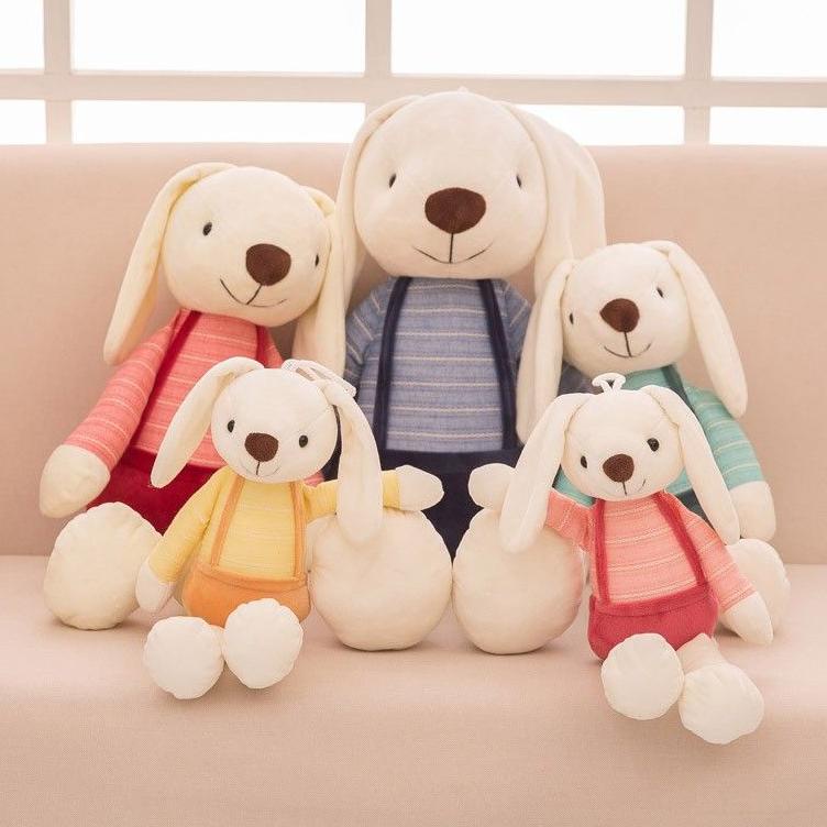 ➹ Boneka Kelinci Import Rabbit Angela Bunny Baju Rajut Telinga Panjang Asimetris Bulu Lembut Kado An