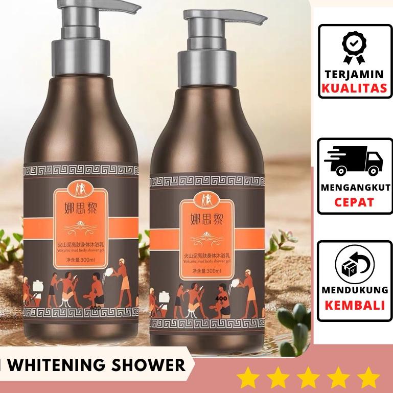 ➧ JAPAN WHITENING SHOWER/ WHITENING MUD BATH Lumpur Vulkanik Shower Gel 300ml ➸