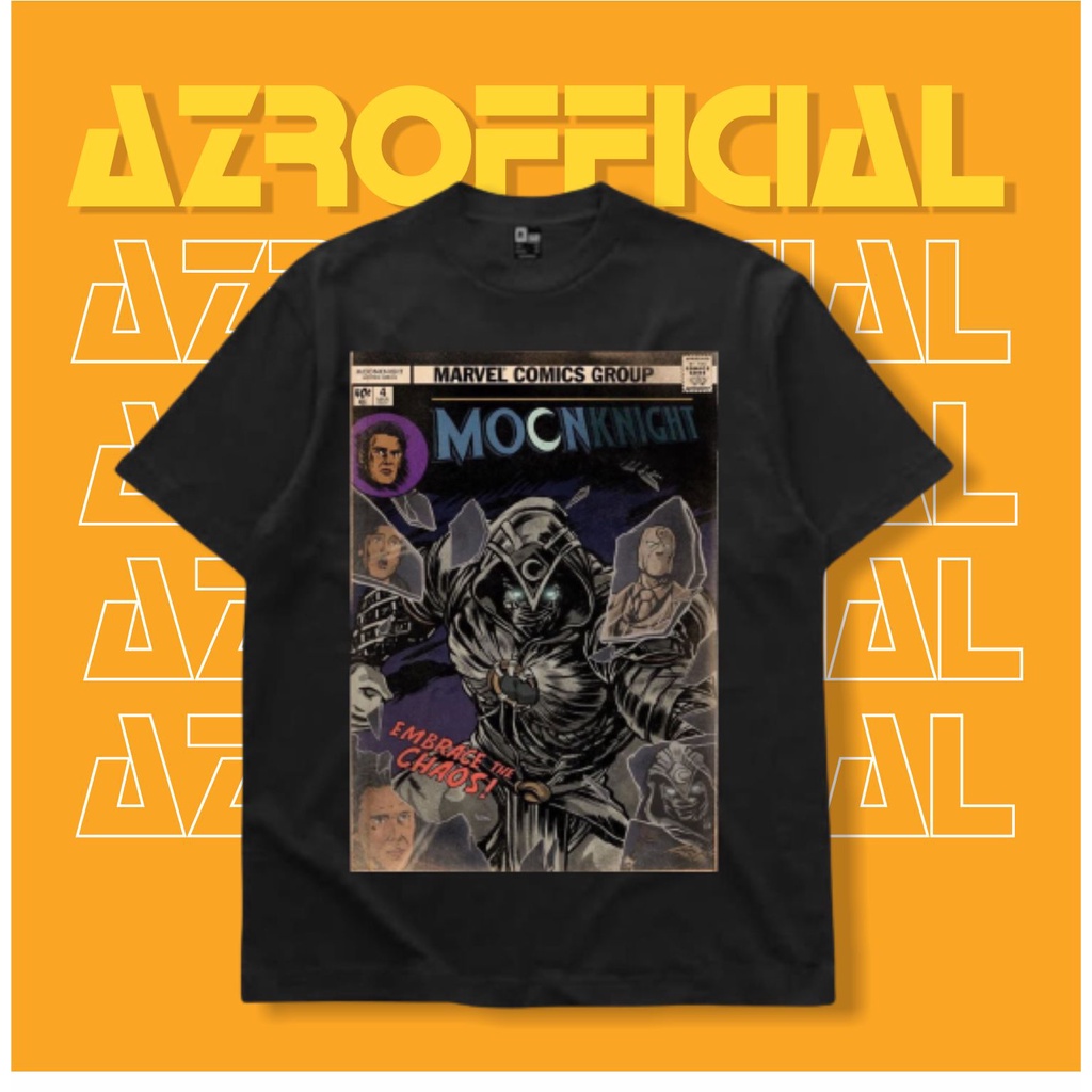 KAOS MOON KNIGHT | T-SHIRT VINTAGE STAR WARS COMIC MANDALORIAN | KAOS BAJU HITAM KOMIK MARVEL