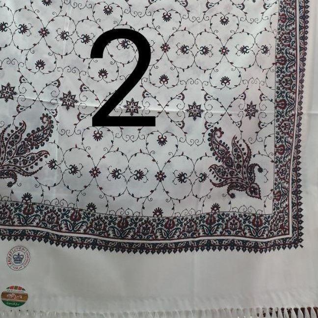 ✧ sorban putih kashmiri print arifat surban habib umar bahar syal panjang printing rida ulama no alm