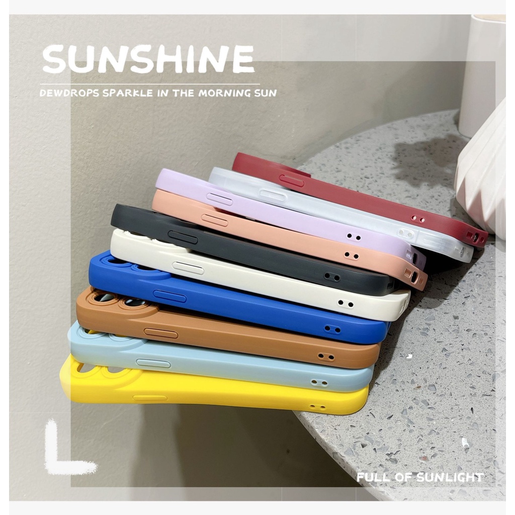 IPHONE Casing Ponsel Silikon Lembut Ramah Kulit Warna Sederhana Dan Murni Yang Dipersonalisasi Untuk Iphone14 13 12 11 X XS Max Xr7 8 Plus Canggih Jatuh-Tahan Dan Shock-Proof