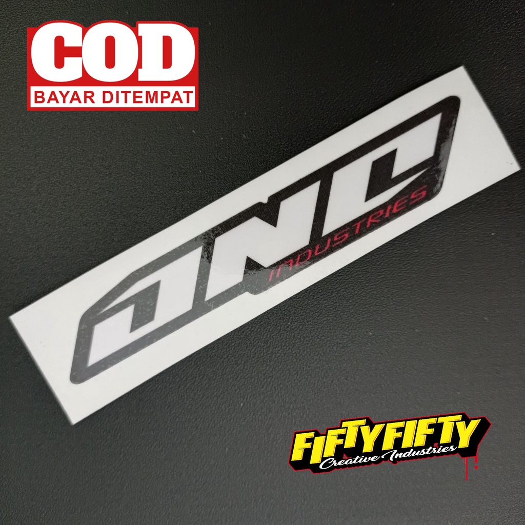 Stiker Print Cut ONE INDUSTRIES Stiker Printing Laminasi Glossy Stiker Motor Mobil Helm Sudah Membentuk Pola Desain