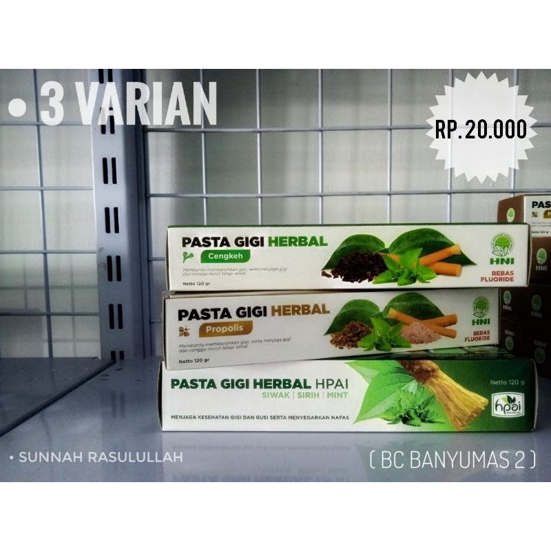 PASTA GIGI HERBAL HNI PASTA GIGI (ODOL) ORIGINAL HNI HPAI