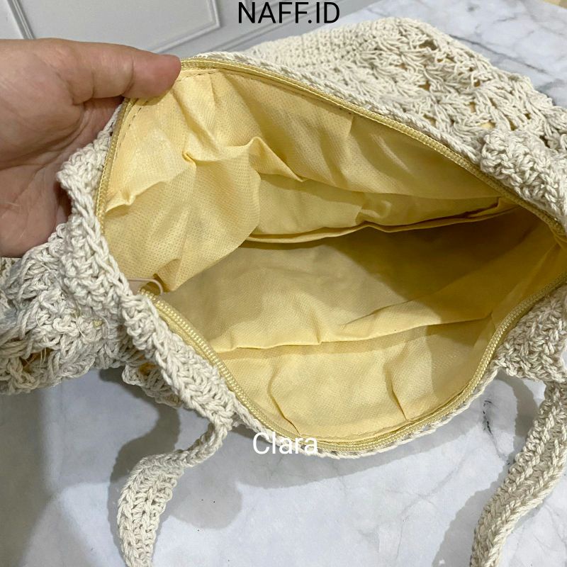 NAFF.ID-&quot;CLARA&quot; Tas Totebag Rajut Handmade