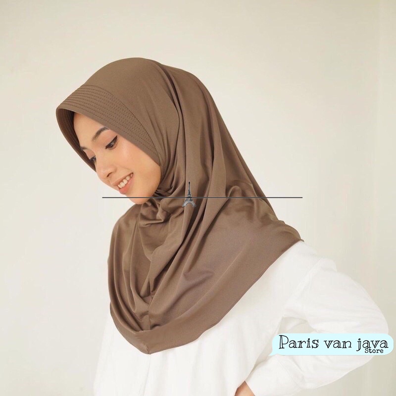 Hijab Bergo Hamidah Jersey Simpel Pad (S) | Jilbab Bergo Instan Hamidah Size S | Kerudung Hamidah (S)