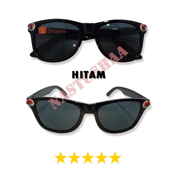 Kacamata Anak Fashion Lensa Warna Anti UV Kacamata Hitam Anak Bingkai Kotak Variasi Mata Unisex Sunglasses Kids NOCASE