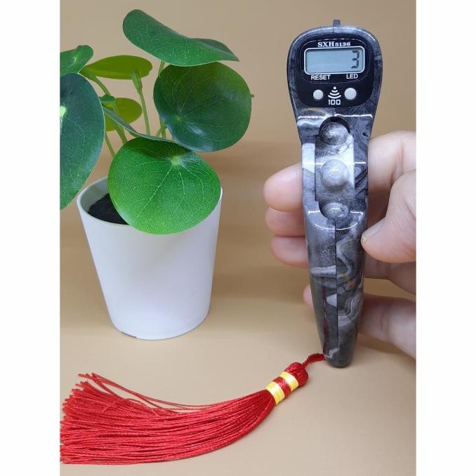 Tasbih Digital Marble Led Plus Beep Merk Sxh Original Import