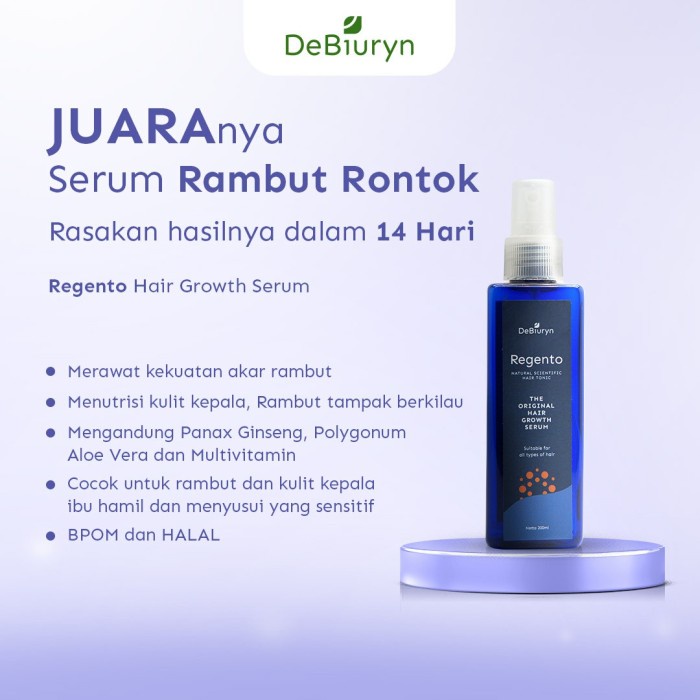 ✿ BISA COD✿ DeBiuryn Regento Hair Tonic 200ml - Serum Intensif Rambut Rontok