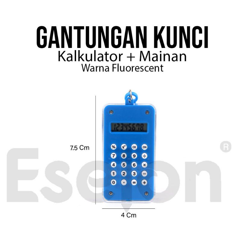 gantungan kunci kalkulator + mainan bola maze / kalkulator mini