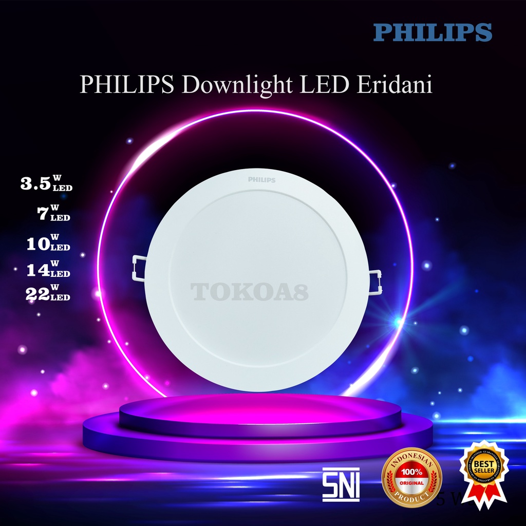 PHILIPS Downlight LED Eridani 3,5w 7w 10w 14w 22w