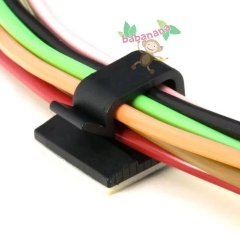 Klip Kabel Tempel Klem Kabel Pengikat Perapih Clip Cable Management